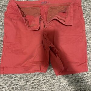 Izod Classic Red Casual Shorts